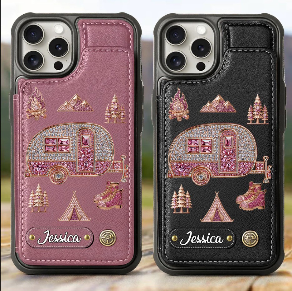 Love Camping - Personalized Camping Wallet Phone Case