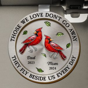 Those We Love Don't Go Away - Personalized Custom Shaped Car Visor Clip