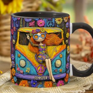 Hippie Souls - Personalized Hippie Accent Mug