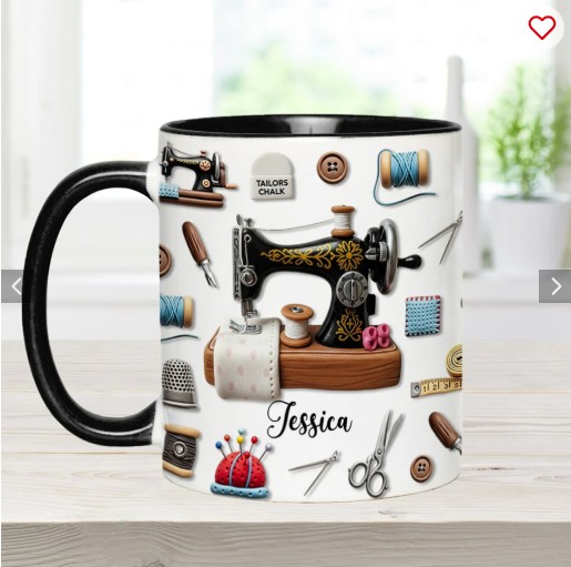 Stunning Sewing Machine - Personalized Sewing Accent Mug