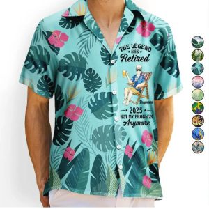 The Legend Has Retired - Personalized Hawaiian Shirt