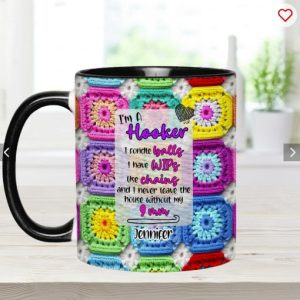Crochet Lover Gift - Personalized Crocheting Accent Mug