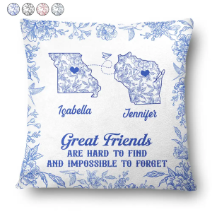 Great Friends Are Hard To Find - Personalized Pillow