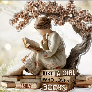 Just A Girl Who Loves Books - Personalized 1-Layer Acrylic Ornament