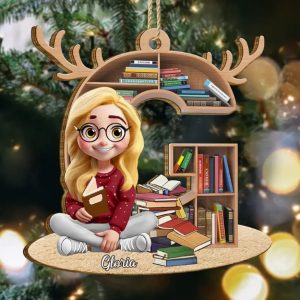 Reading Girl Monogram Bookish Keepsak