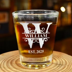 Monogram Name - Personalized Shot Glass
