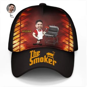 Custom Photo The Smoker BBQ Grilling - Personalized Classic Cap