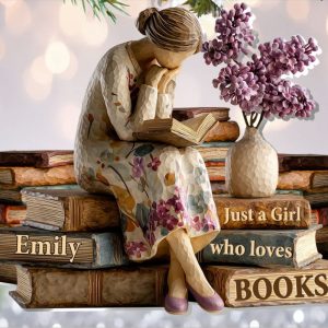 Just A Girl Who Loves Books - Personalized 1-Layer Acrylic Ornament
