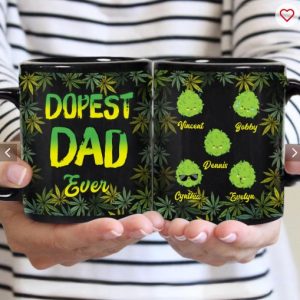 Dopest Dad Ever - Personalized Weed Mug