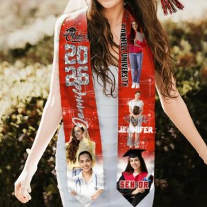 Custom Photo Congrats Glitter Graduation Stoles N369 890479