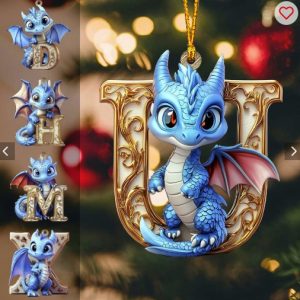 Charming Dragon - Personalized Kid Ornament