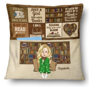 Reading My Reading Pillow - Gift For Book Lovers - Personalized Pocket Pillow