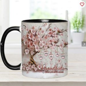 Grandkids Make Life More Grand - Personalized Grandma Accent Mug