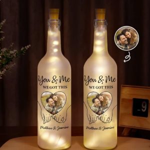 Custom Photo You & Me We Got This - Personalized Bottle Light