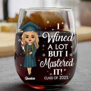 I Wined A Lot - Personalized Stemless Wine Glass