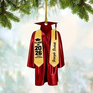 Graduation Gift Christmas Personalized Acrylic Ornament, Christmas Graduation Gift