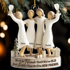 We'll Be Friends Until We're Old And Senile - Personalized 1-Layer Acrylic Ornament