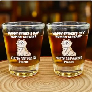 Your Tiny Furry Overlords - Personalized Shot Glass